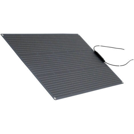Mophorn Pannello Solare Monocristallino Semi-Flessibile da 100 W, Caricabatterie Off-Grid ad Alta Efficienza con Connettori MC4, Resistente all'Acqua IP67 per Superfici Curve di Camper, Cabine