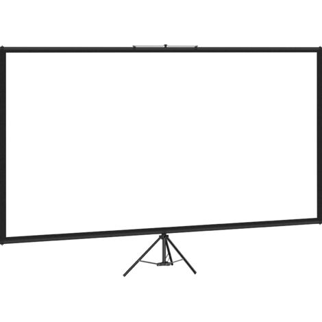 Mophorn Pantalla para proyector con trípode y soporte de 80 pulgadas, 16:9, 4K, HD. Sin arrugas, altura ajustable. Portátil para uso en interiores y exteriores. Ideal para películas, cine en casa