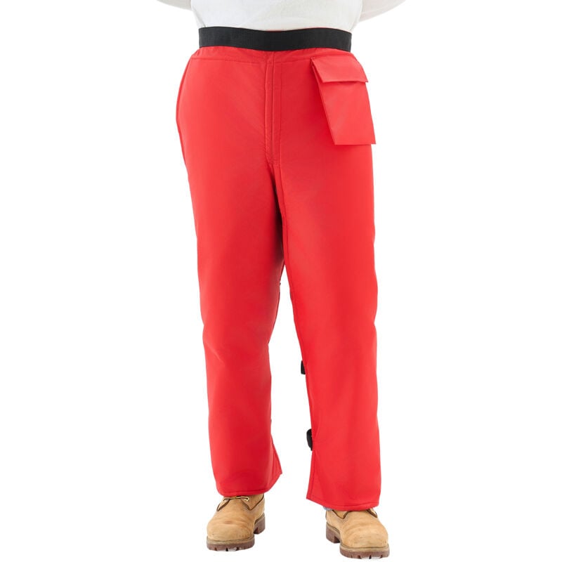Image of Mophorn - Pantaloni antitaglio per motosega - Classe b, 8 strati, stile avvolgente, con cintura regolabile e tasca per gli attrezzi.Attrezzatura di