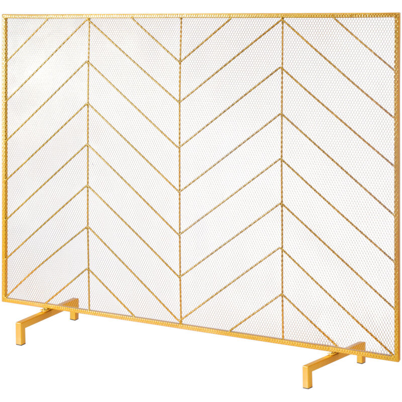 Mophorn - Pare-étincelles en maille de fer, 980 x 758 mm, grille de protection autoportante pour le salon, installation simple, décoration