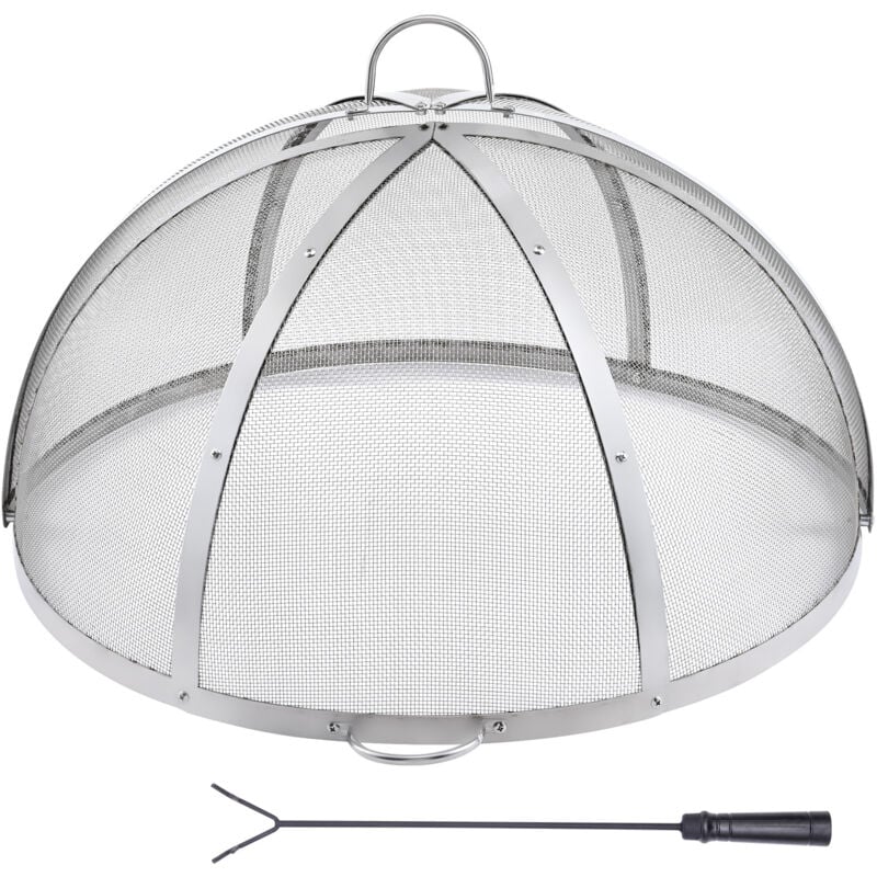 Mophorn - Pare-étincelles rond 36, couvercle en métal renforcé en acier robuste, couvercle de foyer extérieur, couvercle de pare-étincelles supérieur