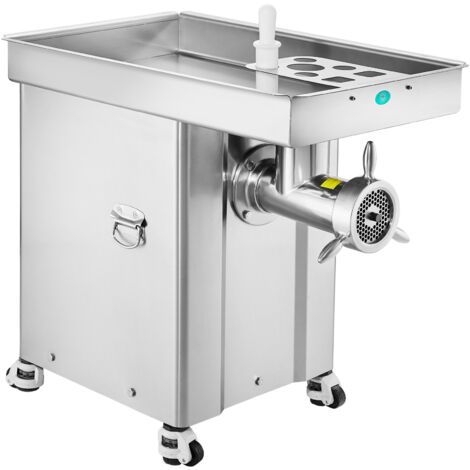 Mophorn Picadora de carne con cuchilla y placa de molienda, capacidad de 36,7 lb/min, acero inoxidable, multifuncional para cocinas y restaurantes