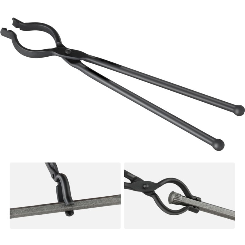 Mophorn - Pince à boulon 18 pouces V-Bit, pince à forger en acier au carbone avec rivets en acier A3, pour pièces forgées longues et irrégulières,
