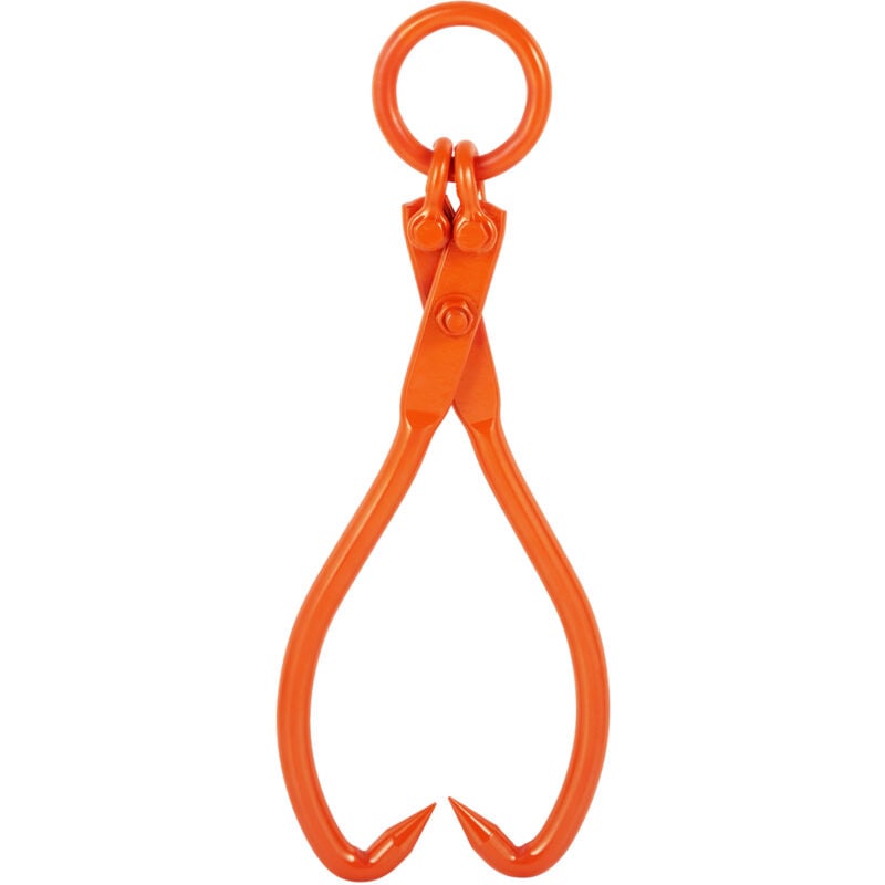 Pince de débardage de bûches de 18 pouces, capacité de 772 lb/350 kg, pince de levage de bûches en acier à 2 griffes, pour le levage, la