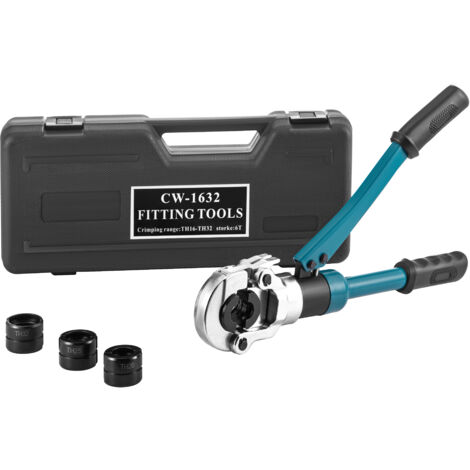 Mophorn Pinza Crimpatrice Idraulica per Tubi, Pinza Crimpatrice per Tubi 12T TH Ø16-32mm, Ganasce TH 16-20-25-32mm, Attrezzo Crimpatrice Idraulica per Tubi Composti