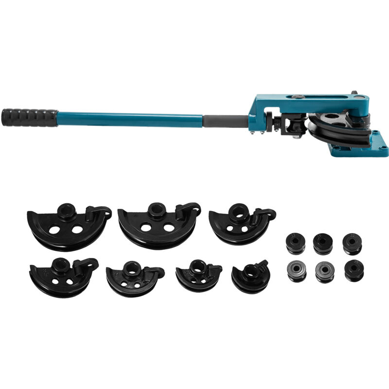 Pipe Bender 10-25mm (3/8 to 1 Inch), Tube Bender Set with 7 Dies for Copper, Brass, Aluminum, Stainless Steel Pipes (en anglais) - Mophorn