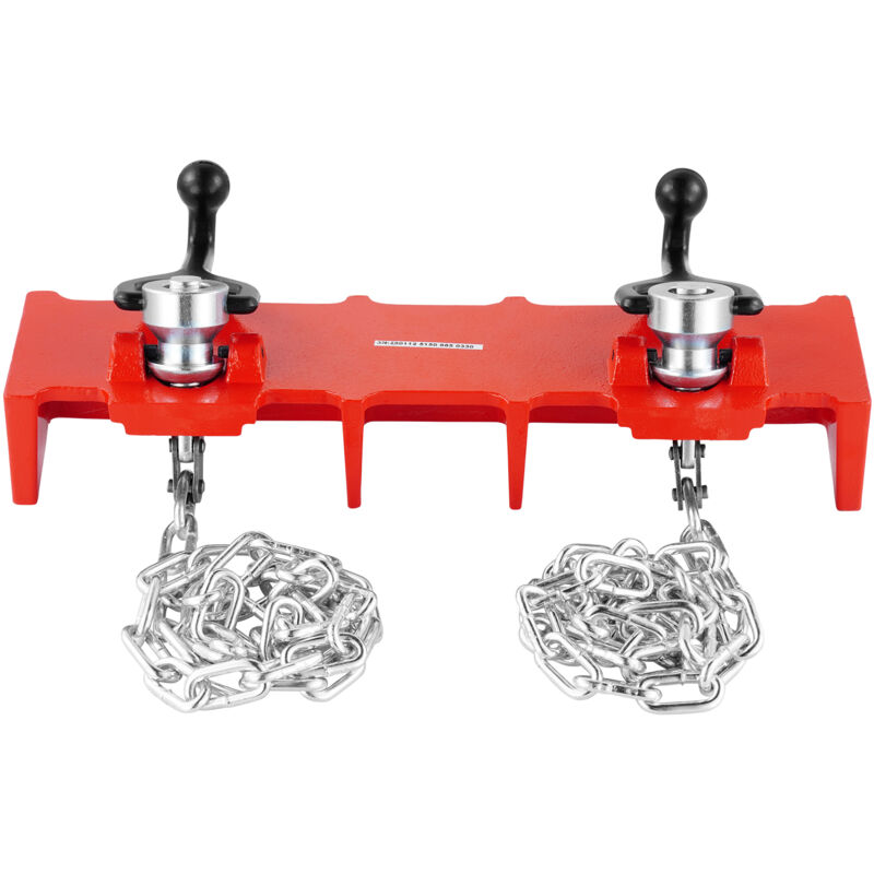 Mophorn Pipe Welding Vise, 1/2 to 8-inch Pipe Clamp with Dual Chains & Crank Handles, Durable Cast Iron Vise for Various Pipe Sizes