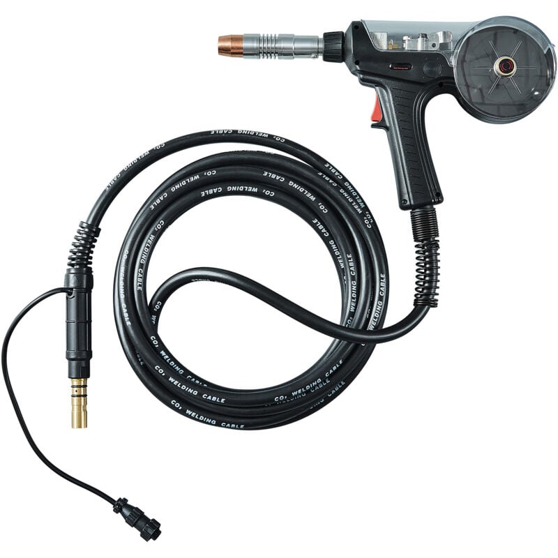 Mophorn - Pistolet à bobine 200 a avec câble de 20 pieds, compatible avec les soudeuses Mig Hobart lronMan 240, adapté aux fils de soudage à noyau de