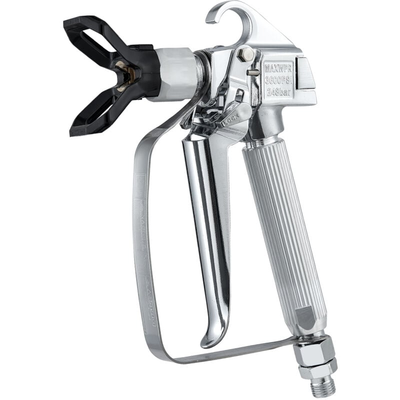 Mophorn - Pistolet à peinture sans air, kit haute pression 3600 psi avec 5 embouts, filtres et accessoires pour une peinture fluide et efficace