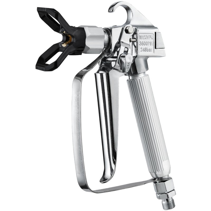 Mophorn - Pistolet à peinture sans air, kit haute pression 3600 psi avec buse 517, filtres et accessoires pour une peinture impeccable