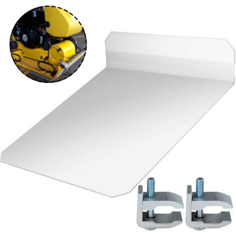 Mophorn Placa compactadora de 450 x 450 mm, placa compactadora, placa compactadora, placa compactadora de suelo, kit de cubierta de placa base con abrazaderas de montaje