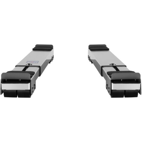 Mophorn Plataforma móvil ajustable para muebles de 700 x 50 x 40 mm, diseñada para soportar hasta 149,7 kg. Ideal para mover electrodomésticos como lavadoras, frigoríficos y secadoras. Color gris.