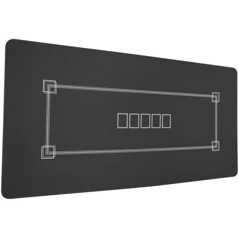 Mophorn - Plateau de table de poker 70 x 35 pouces, tapis de poker pliable pour 6 à 8 joueurs, plateau de table de poker étanche avec sac de