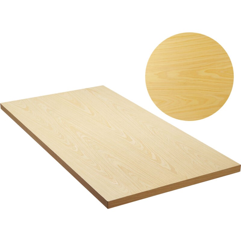 Plateau de table en bois , 59,1' x 29,5' x 1,5', capacité de 330 lb, bureau en bois d'érable massif monobloc universel pour cadre de bureau debout