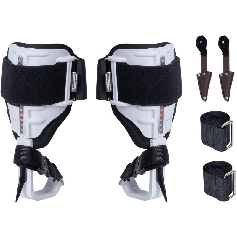 Mophorn - Pointes d'escalade, 1 paire d'éperons en aluminium, capacité de charge 350 lb, équipement d'escalade d'arbre avec sangles et protecteurs,