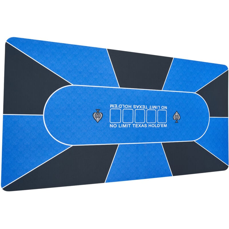 Mophorn - Pokertischplatte 70 x 35 Zoll, plat Pokermatte pour 6–8 joueurs, rechteckige Pokertischauflage mit Tragetasche, bastbare Pokermatte pour