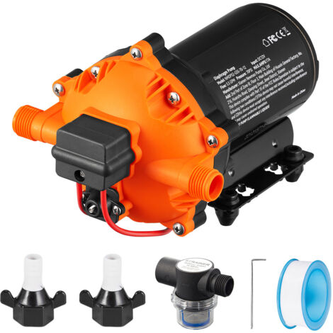 Mophorn Pompa a Membrana per Acqua 12 V CC, Portata 5,5 GPM, Pressione Regolabile tra 40-100 PSI, Pompa Autoadescante MNPT con Pressostato per Camper e Barca