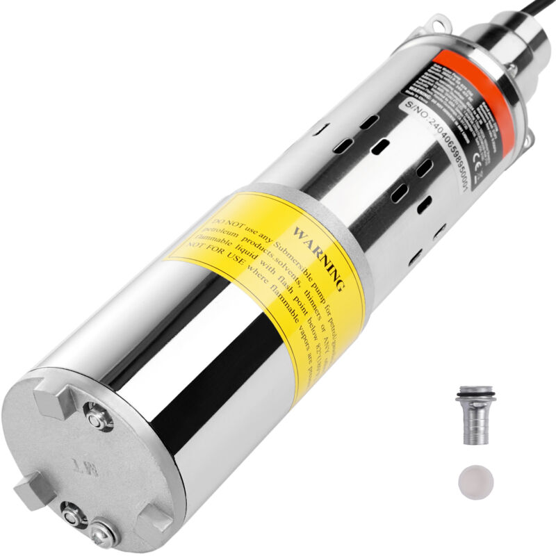 Mophorn - Pompe à eau solaire , 24 v cc 277 w, puits profond submersible, débit de 9,25 gpm, hauteur de 272 pi, alimentation solaire pour puits,