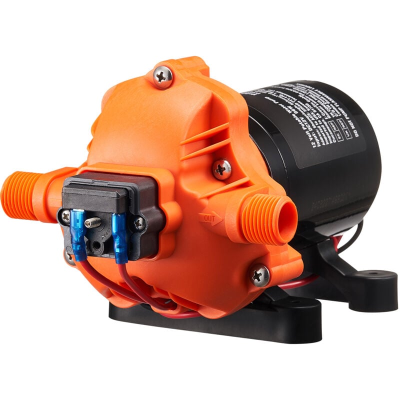 Pompe à membrane 12 v 3 gpm, pompe à eau 12 v cc à 3 chambres avec pressostat réglable 40-100 psi, 50 psi, port mnpt 1/2 '' pour camping-car, yacht,