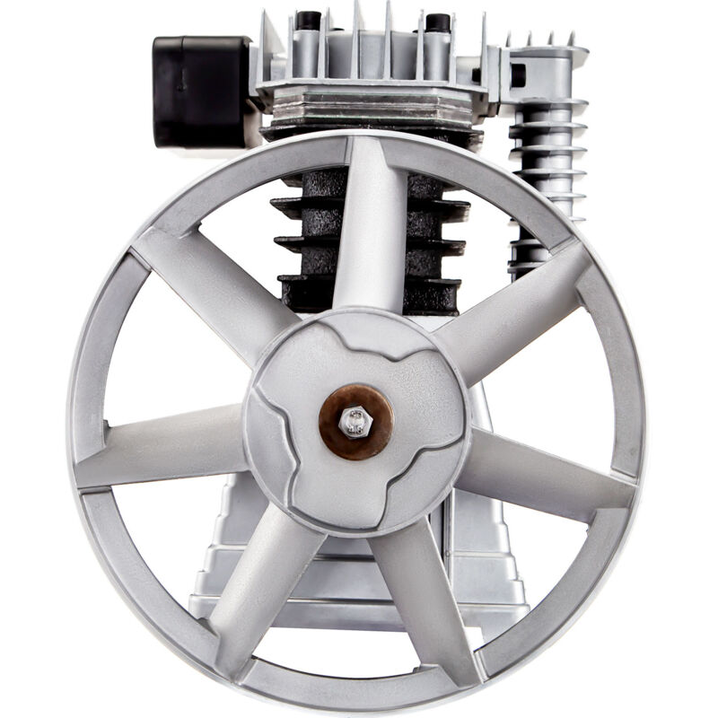 Pompe à tête de compresseur d'air industriel Moteur 3HP 160PSI 1300/min Pompe de lubrification à double cylindre à piston en aluminium - Mophorn