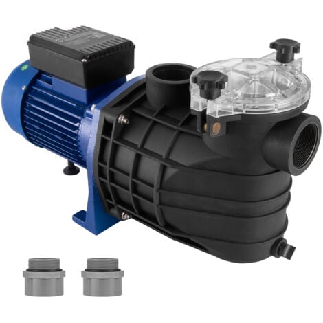 Mophorn Pompe de piscine hors sol, 2,5 CV, 120 GPM, débit max. Pompe de piscine à vitesse unique, 220 V, 2 850 tr/min, hauteur de refoulement max. de 16 m, pompe de piscine avec panier filtrant