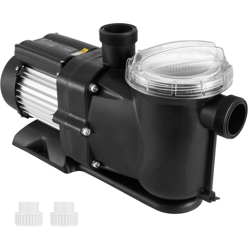 Pompe de piscine hors sol, moteur à fil de cuivre de 2 cv, débit de 115 gpm, hauteur de refoulement de 15 m et panier filtrant sans débris., 220 v,