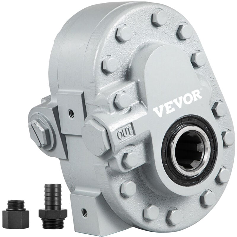 Vevor Pompe hydraulique 21,2 gpm moteur hydraulique pour fendeuse de buches 540 tr/min 2500 psi sae 12 ports de sortie pour hayon de camion,