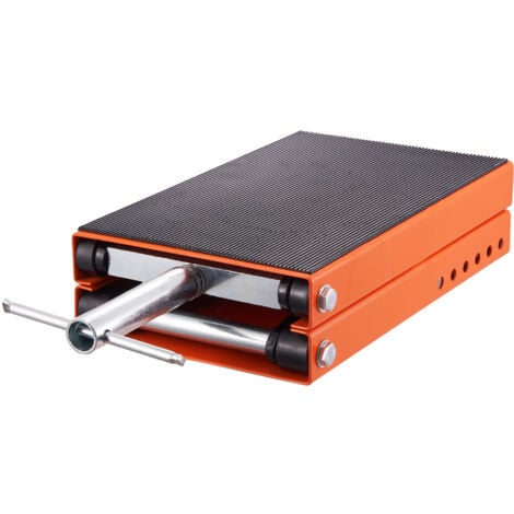 Mophorn Ponte Sollevatore Idraulico a Forbice per Moto da Officina Capacita Max. 500kg Altezza Regolabile 9,5-35cm, Ponte Sollevatore Alzamoto da Officina Operazione Idraulica Piattaforma 36,5x22,2 cm