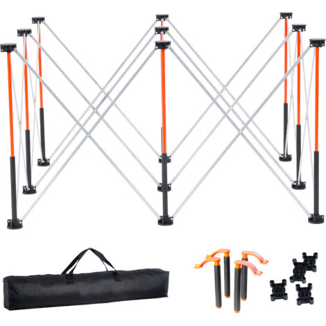 Mophorn Portable Folding Workstand, 1264 x 1264 mm Collapsible Workbench, 1589 kg Load Capacity, Foldable Design with Storage Bag, Table Top Not Included, Ideal for Garage, Workshop, and Outdoor Use