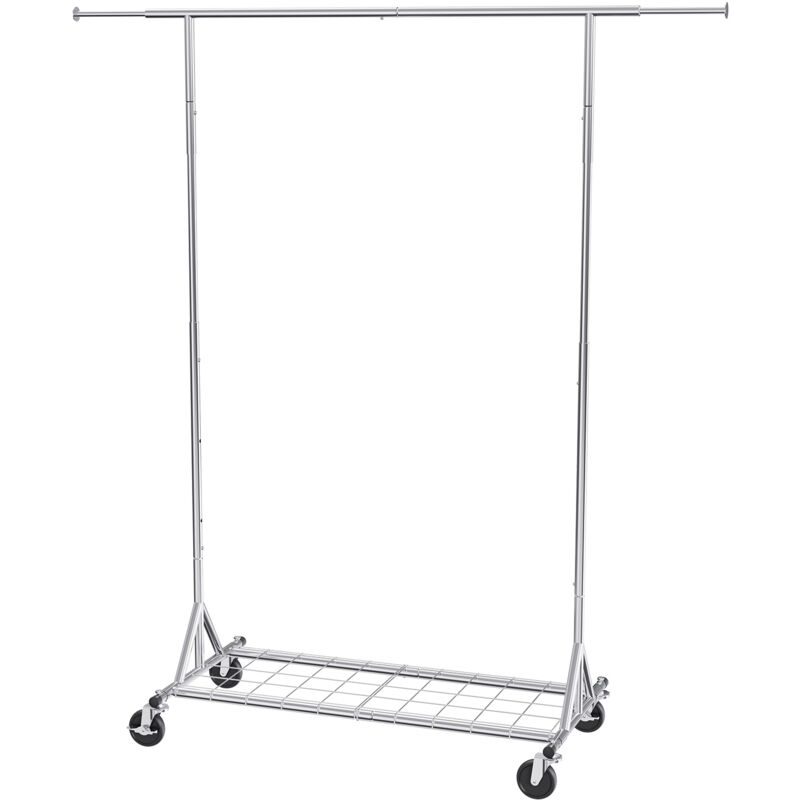 Portant à vêtements robuste avec roulettes porte-vêtements avec tige de suspension - Mophorn