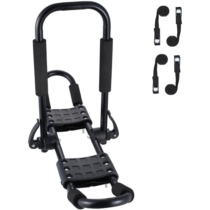 Porte-kayak de toit 1 paire, design J-Bar, attache souple et rapide, support de montage supérieur pour kayak, canoë, sup, planche de surf, planche de