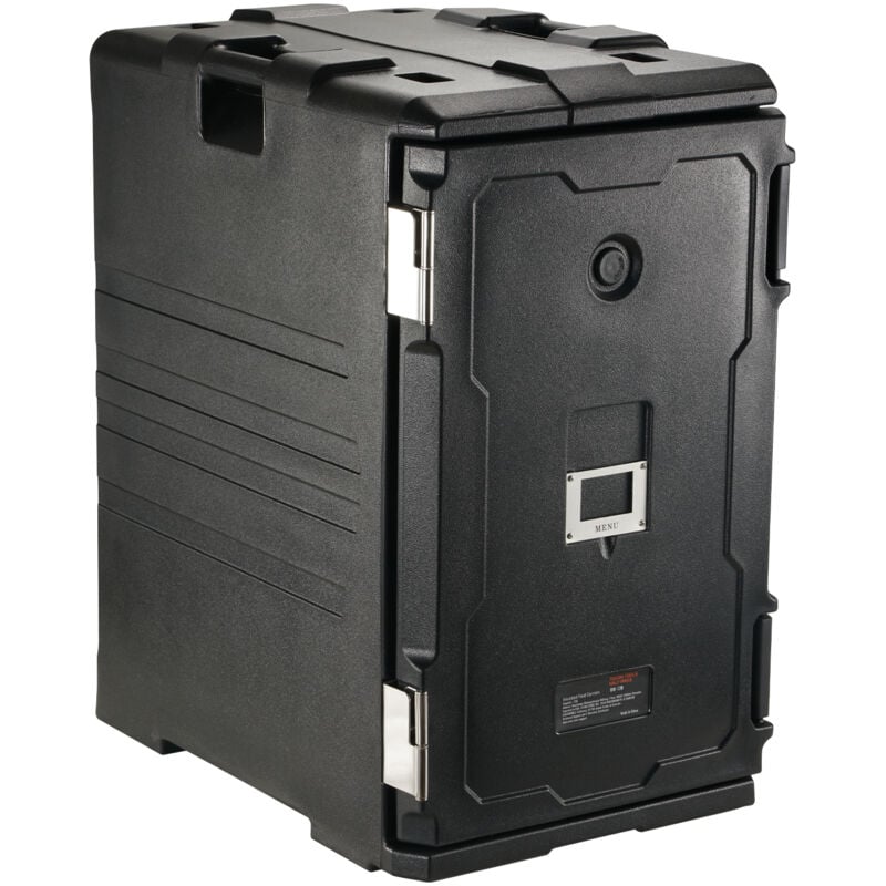 Porte-plateau isotherme boîte chaude de 109 pintes pour la restauration, porte-boîte alimentaire en lldpe avec double boucle, chauffe-plats à