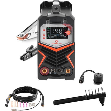 Mophorn Poste à souder 6 en 1 200 A avec affichage LED – TIG AC/TIG DC/TIG AC Pulse/TIG DC Pulse/TIG Spot/MMA (soudage à électrode), avec technologie IGBT et contrôle synergique