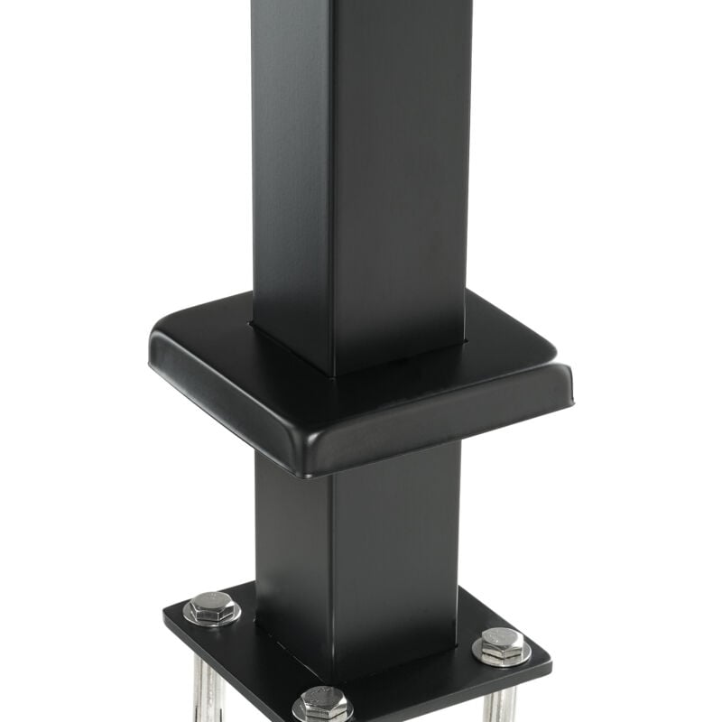 Mophorn - Poteau de garde-corps en câble 42' x 2' x 2', acier inoxydable SUS304, rampe de niveau pour terrasse et escalier, support horizontal et