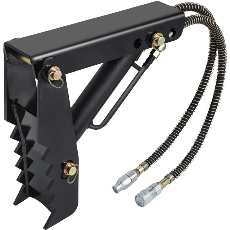 Vevor Pouce de pelle retro hydraulique, 45,7 cm deepaisseur, pouce de pelle robuste, fixations de pouce soudees acier noir avec cylindre hydraulique,