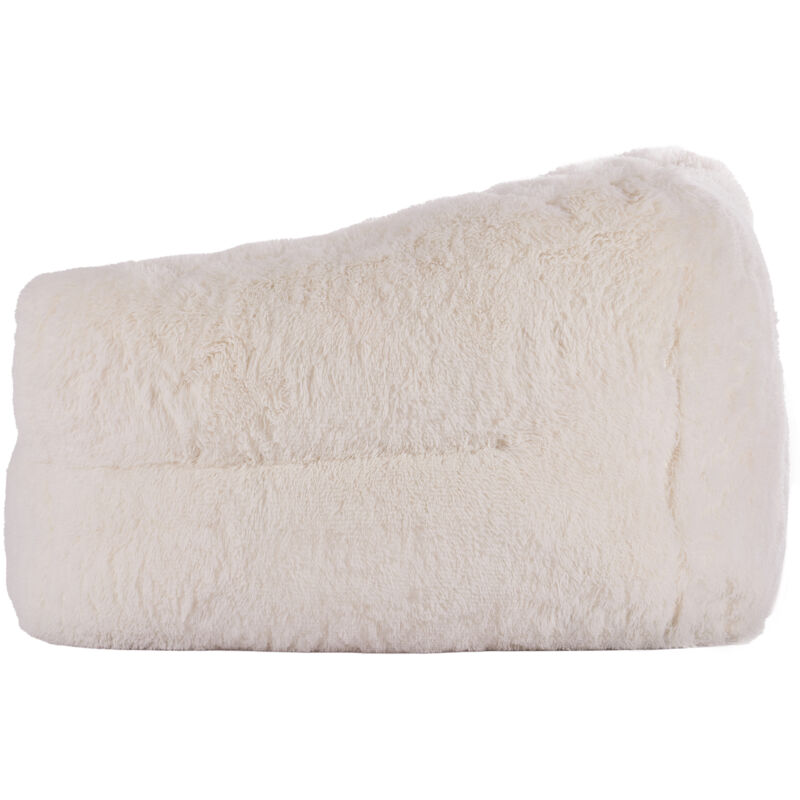 Mophorn - Pouf, fauteuil pouf avec accoudoirs pour adultes, pouf en peluche moelleux et rempli de mousse haute densité avec Zapper, fauteuil