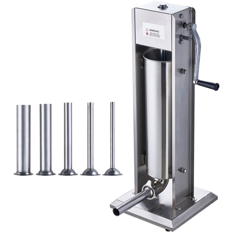 Mophorn - Poussoir à saucisses manuel 7 l, acier inoxydable 304, vertical
