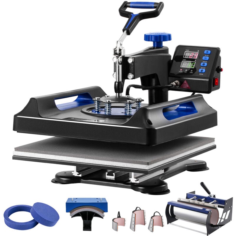 Presse à chaud 8 en 1 15 x 15 pouces - Libérez votre potentiel créatif avec précision et facilité - Mophorn