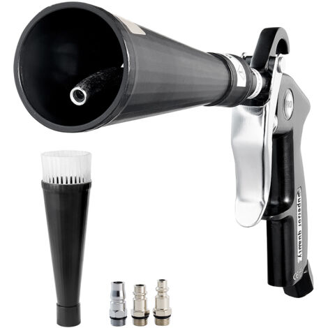 Mophorn Pulitore ad aria compressa ad alta pressione 6-9,2 bar con 2 set di ugelli e ugello rotante a 360°, strumento per la pulizia di tubi in alluminio compatibile con compressori d'aria da 1/4 NPT