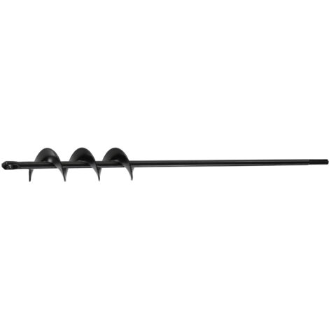 Mophorn Punta da Trapano a Coclea per Piantagione, Punta a Spirale Ø40 x 420 mm, Compatibile con Trapani con Attacco da 10 mm, Accessori per Perforazione in Giardino e Cortile