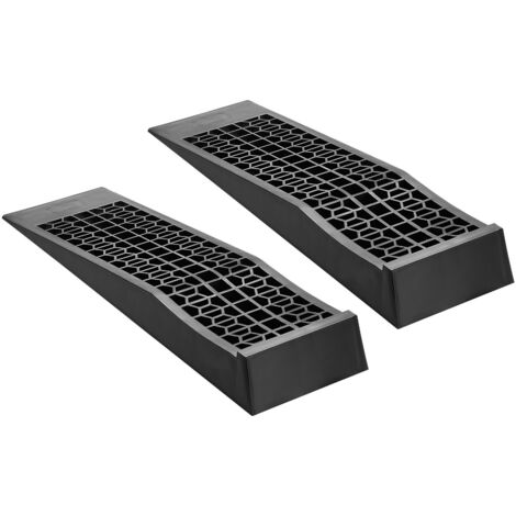 Mophorn Rampas para automóviles, portátiles y planas, ideales para mantenimiento en garajes, capacidad de carga de 2268 kg, diseño para facilitar el acceso, dimensiones de 697 x 200 x 76 mm