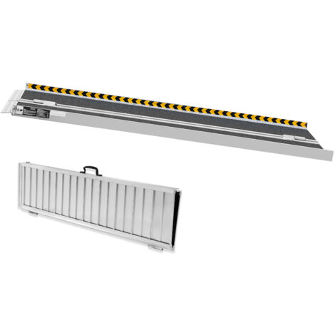 Seuil De Porte Rampe De En Aluminium De 10,2 Cm Pour Fauteuil Roulant, Scooter, Chaise électrique, Déambulateur - Capacité De Charge De 362,9 Kg - Métallique Rampe Pmr