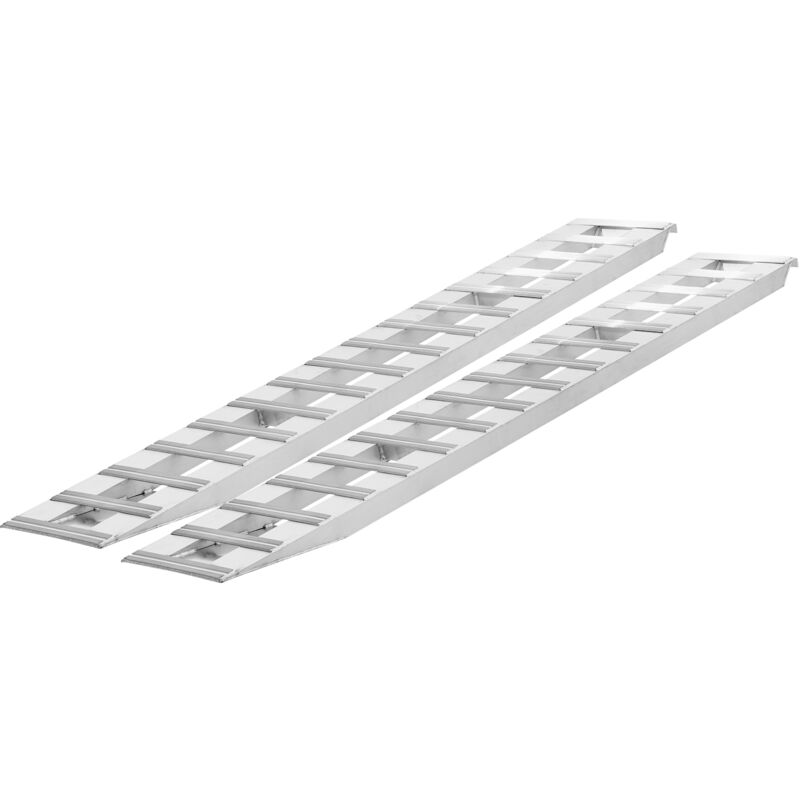 Rampes de chargement en aluminium 94' x 15', capacité de 6000 lb pour motos, vtt, remorques, tondeuses à gazon - Ensemble de 2 pièces - Mophorn