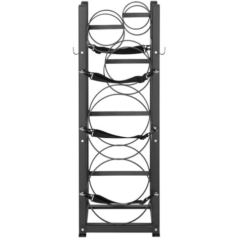 Mophorn Rastrelliera per serbatoio del refrigerante, 2 x 30 libbre + 3 bottiglie piccole, 12,79x12,99x47,12 pollici, per freon/gas/ossigeno/azoto