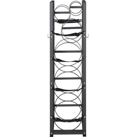 Mophorn Rastrelliera per serbatoio del refrigerante - Contiene 3 x 30 libbre e 3 piccole bombole, 12,79 x 12,99 x 47,12 pollici, supporto bombola per freon, gas, ossigeno, azoto