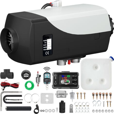 Mophorn Réchauffeur d'air diesel 12 V 8 kW avec interrupteur LCD et télécommande, chauffage de stationnement diesel pour divers véhicules diesel – Noir