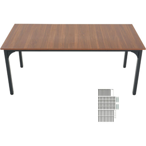 Mophorn Rechteckiger Esstisch Küchentisch (nur Tisch) Esszimmertisch 180cm Braun