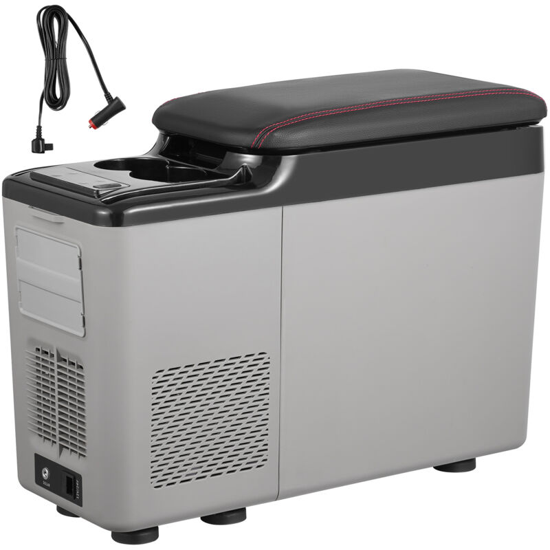 Mophorn - Réfrigérateur de voiture, réfrigérateur portable pour accoudoir de voiture 12 volts, congélateur à zone unique de 15 l, réglable de -4 ℉ à