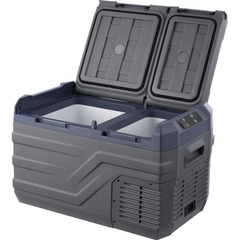 Mophorn - Réfrigérateur de voiture, congélateur portable à double zone de 25 l, réfrigérateur 12 volts, réglable de -4 ℉ à 68 ℉, refroidisseur à