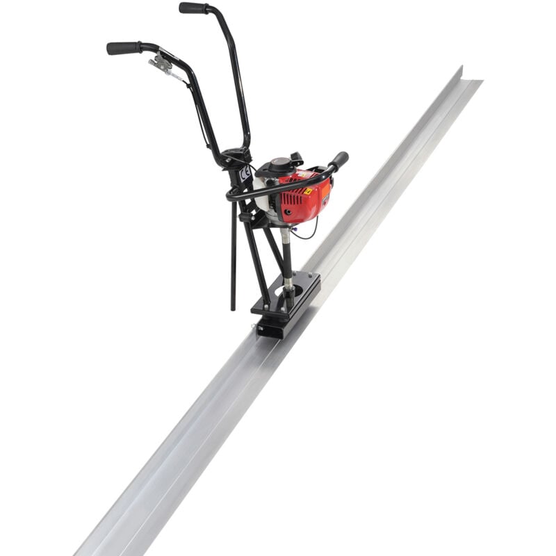 Règle à béton électrique à gaz, panneau en aluminium de 3 370 mm, moteur vibrant de finition de ciment à 4 temps, outils pour béton à 6 500 tr/min